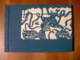 Notizbuch Wood block print Talking blau