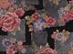 Patch Chrysanthemen schwarz Patch Chrysanthemen schwarz