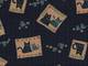 Wachstuch Patch Katzen blau Wachstuch Patch Katzen blau