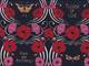 Wachstuch Poppy and butterflies navy Wachstuch Poppy and butterflies navy
