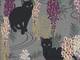 Katzen & Wisteria grau Katzen & Wisteria grau