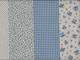 Wachstuch Patch & Punkte blau Doubleface Wachstuch Patch & Punkte blau Doubleface