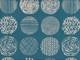 Wachstuch Circle pattern blue Wachstuch Circle pattern blue