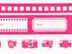 Washi Tape Camera pink 3er Set 10+15+20mm