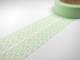 Washi Tape zig zag light green 15mm