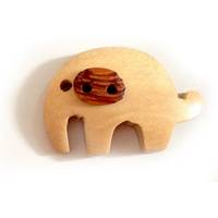 Holzknopf Elefant Holzknopf Elefant