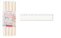 Schrägband Picot weiß (Strick) 11mm Schrägband Picot weiß (Strick) 11mm