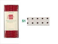 Schrägband Punkte natur Leinen 11mm Schrägband Punkte natur Leinen 11mm