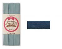 Schrägband uni blau (Cord) 15mm Schrägband uni blau (Cord) 15mm