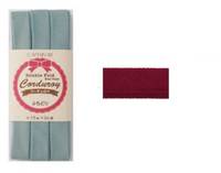 Schrägband uni dunkelrot (Cord) 15mm Schrägband uni dunkelrot (Cord) 15mm