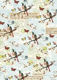 Wrap Sheet - Poster - Flora & Fauna Bird Wrap Sheet - Poster - Flora & Fauna Bird