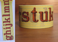 Paper Tape Alphabet gelb 30mm Paper Tape Alphabet gelb 30mm