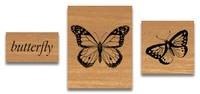 Rubber Stamp Set Butterflies Rubber Stamp Set Butterflies