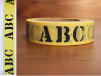 Paper Tape Alphabet ABC 15mm Paper Tape Alphabet ABC 15mm