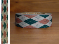 Washi Tape Argyle pink 15mm Washi Tape Argyle pink 15mm