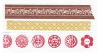Washi Tape Button brown 3er Set 10+15+20mm Washi Tape Button brown 3er Set 10+15+20mm