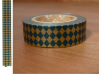 Washi Tape diamond green 15mm Washi Tape diamond green 15mm