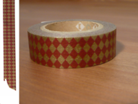 Washi Tape diamond red 15mm Washi Tape diamond red 15mm