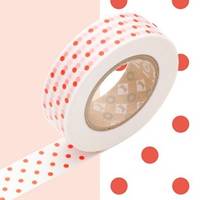 Washi Tape dot orange 15mm Washi Tape dot orange 15mm