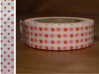Washi Tape dot orange 15mm Washi Tape dot orange 15mm