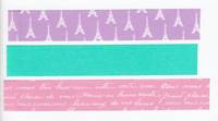 Washi Tape Eiffel tower purple 3er Set 15mm Washi Tape Eiffel tower purple 3er Set 15mm