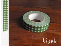 Washi Tape gingham green 15mm Washi Tape gingham green 15mm