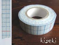 Washi Tape grid indigo 18mm Washi Tape grid indigo 18mm