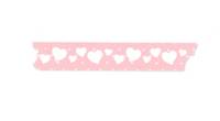 Washi Tape Heart pink 15mm Washi Tape Heart pink 15mm