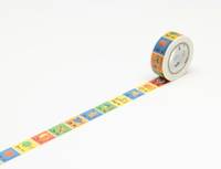 Washi Tape mt Kids alphabet N-Z 15mm Washi Tape mt Kids alphabet N-Z 15mm