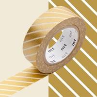 Washi Tape stripe gold 15mm Washi Tape stripe gold 15mm