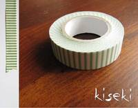 Washi Tape stripes celadon 15mm Washi Tape stripes celadon 15mm