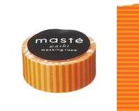 Washi Tape stripes orange 15mm Washi Tape stripes orange 15mm