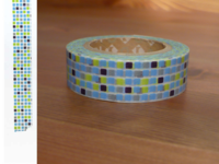 Washi Tape tile blue 15mm Washi Tape tile blue 15mm