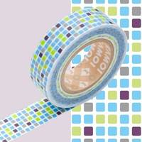 Washi Tape tile blue 15mm Washi Tape tile blue 15mm