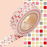 Washi Tape tile red 15mm Washi Tape tile red 15mm