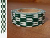 Washi Tape yagasuri midori 15mm Washi Tape yagasuri midori 15mm