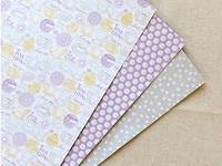 Fabric Sticker Tea time 3er Set A4