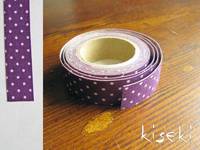 Masking Tape textil Baumwolle dots Purple 15mm Masking Tape textil Baumwolle dots Purple 15mm