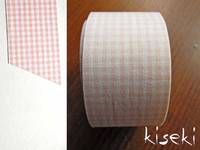 Masking Tape textil Baumwolle checked Baby pink 30mm Masking Tape textil Baumwolle checked Baby pink 30mm