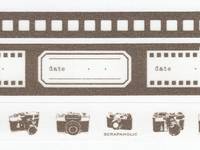 Washi Tape Camera brown 3er Set 10+15+20mm Washi Tape Camera brown 3er Set 10+15+20mm