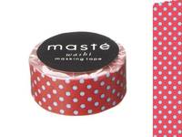 Washi Tape polka dots red15mm Washi Tape polka dots red15mm