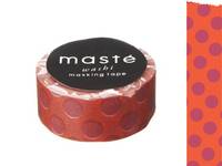Washi Tape dots bordeaux 15mm Washi Tape dots bordeaux 15mm