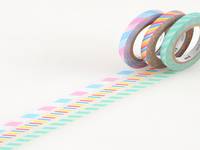 Washi Tape Slim twist 3er Set A 6mm Washi Tape Slim twist 3er Set A 6mm