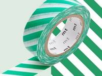 Washi Tape stripe green 15mm Washi Tape stripe green 15mm