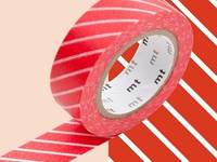Washi Tape stripe red 15mm Washi Tape stripe red 15mm