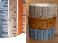 Washi Tape Old Book 3er Set 20mm Washi Tape Old Book 3er Set 20mm