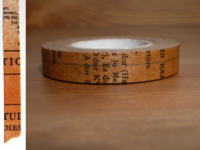 Washi Tape Old Book braun 10mm Washi Tape Old Book braun 10mm