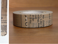Washi Tape Old Book grau 15mm Washi Tape Old Book grau 15mm