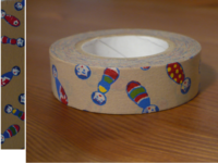 Washi Tape kokeshichan brown 15mm Washi Tape kokeshichan brown 15mm
