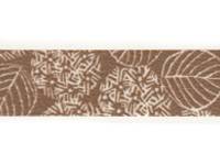 Washi Tape hydrangea mocha brown 15mm